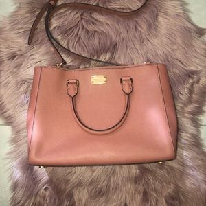 Mauve Michael Kors satchel crossbody bag